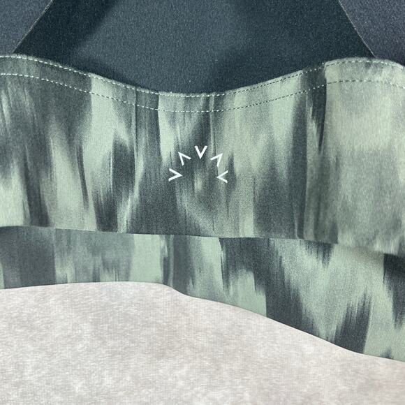 Varley Sherman Sports Bra Womens Medium Gray Camouflage Medium Support Racerback - Picture 4 of 8